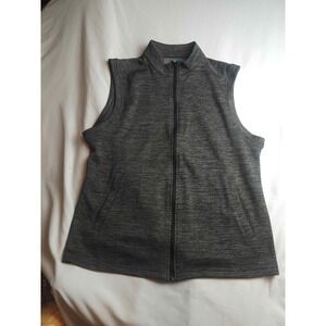 Pro Tour Mens Airplay Full Zip Golf Vest Heather Gray Mock Neck Size M